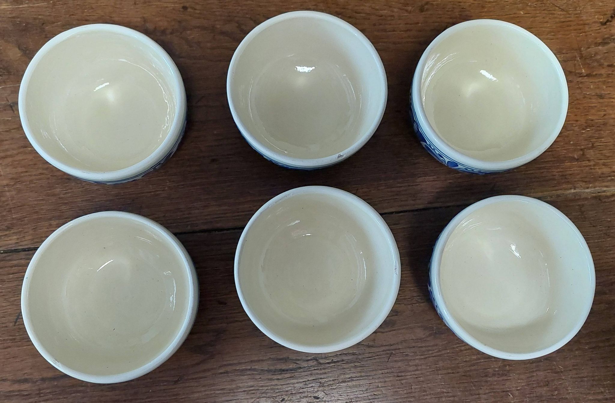 Bols série de six Korond céramique Roumanie XXème