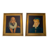 Pair of portraits