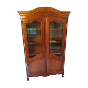 Vitrine en merisier massif