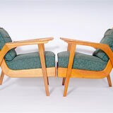 Ensemble de deux fauteuils rétro, 1950