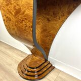 Art Deco console in birch veneer