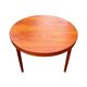 Scandinavian table in teak, design by Harry Ostergaard.