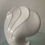 Vintage ceramic shell vase