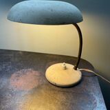 Beige metal saucer lamp, 1950s
