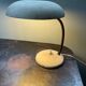 Lampe soucoupe en métal beige, années 50