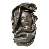 Vintage leather face mask for women