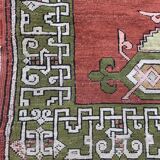 Tapis ancien turc décoratif fait main 190x210 cm