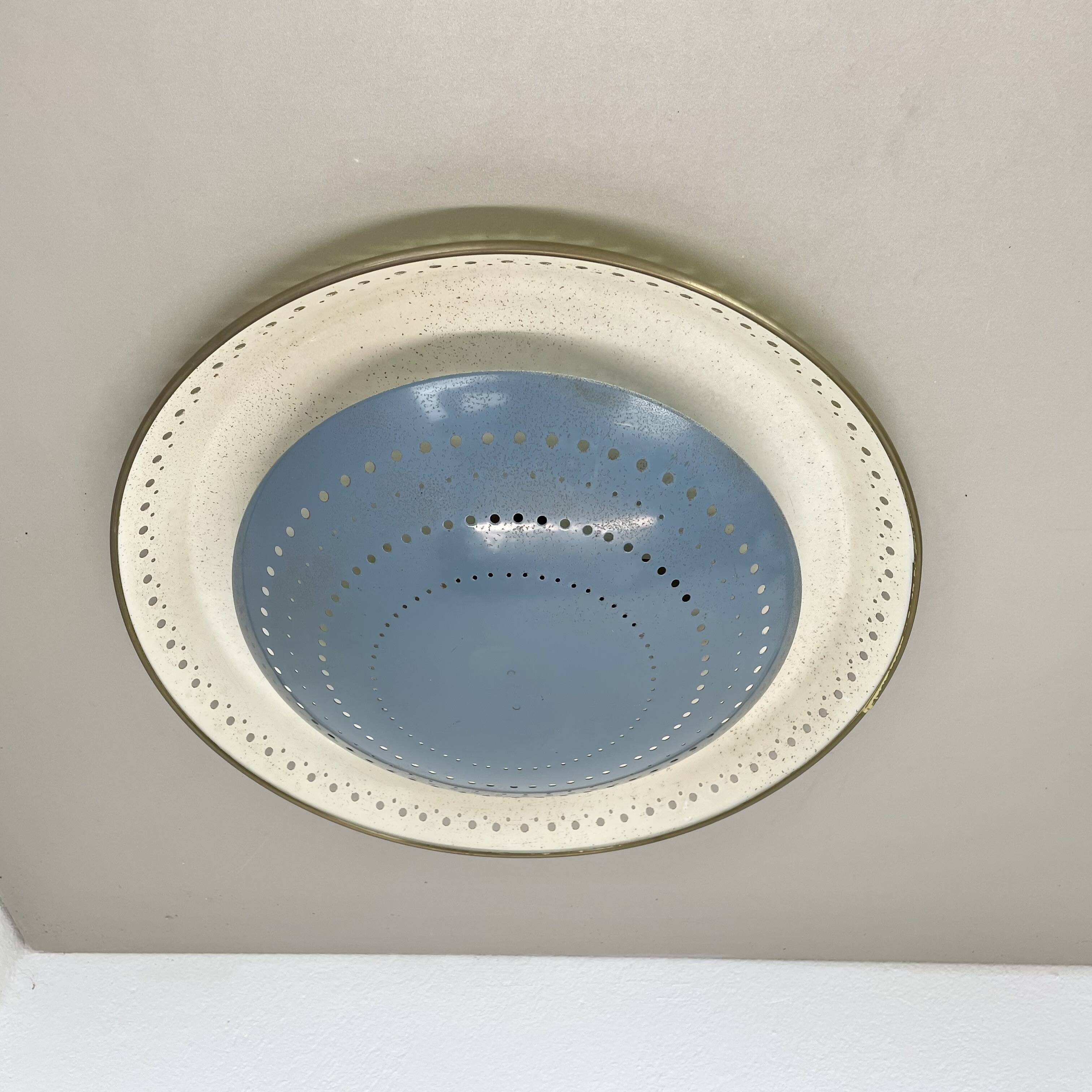 rare Stilnovo Style wall ceiling Light by Ernest Igl for Hillebrand Germany