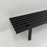 Mid-century slatted wooden bench Martin Visser style , 1970’s