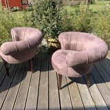 Four art deco armchairs