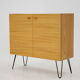 Armoire de bouleau recyclé des années 1970, Tchécoslovaquie - très bonne condition originale avec des signes mineurs d’utilisation -