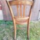 Old wooden bistro chair seat vintage relief drawing