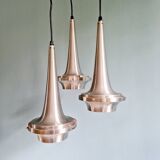 Lustre cascade Space Age en aluminium brossé, années 1960-70