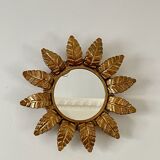 Sun mirror in gilded wood 1960