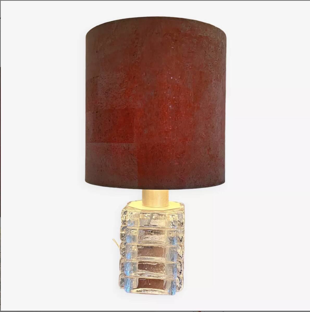 Mid-Century Modern Poliarte Murano Glass Table Lamp, Italy, 1960s (2 available)