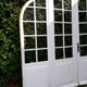 Oak arched bay window door H219xW267,5 small tiles