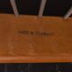 Pair of Kai Kristiansen Paperknife lounge chairs in teak and natural wool