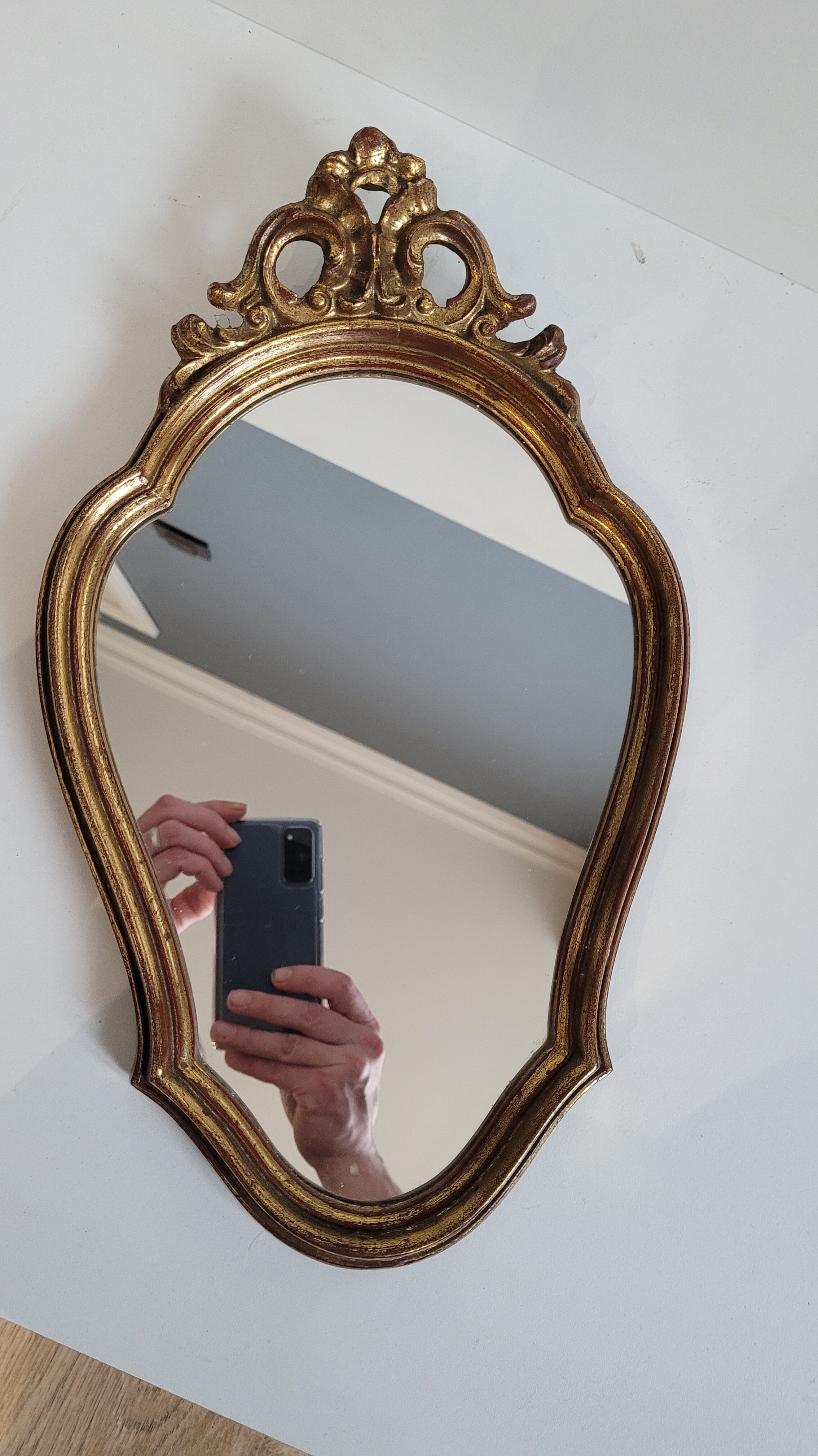 Ornate golden mirror 40x24