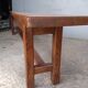 Solid oak bench 2 meters period 1960