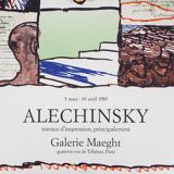 Pierre Alechinsky: Composition - Original lithograph, 1980