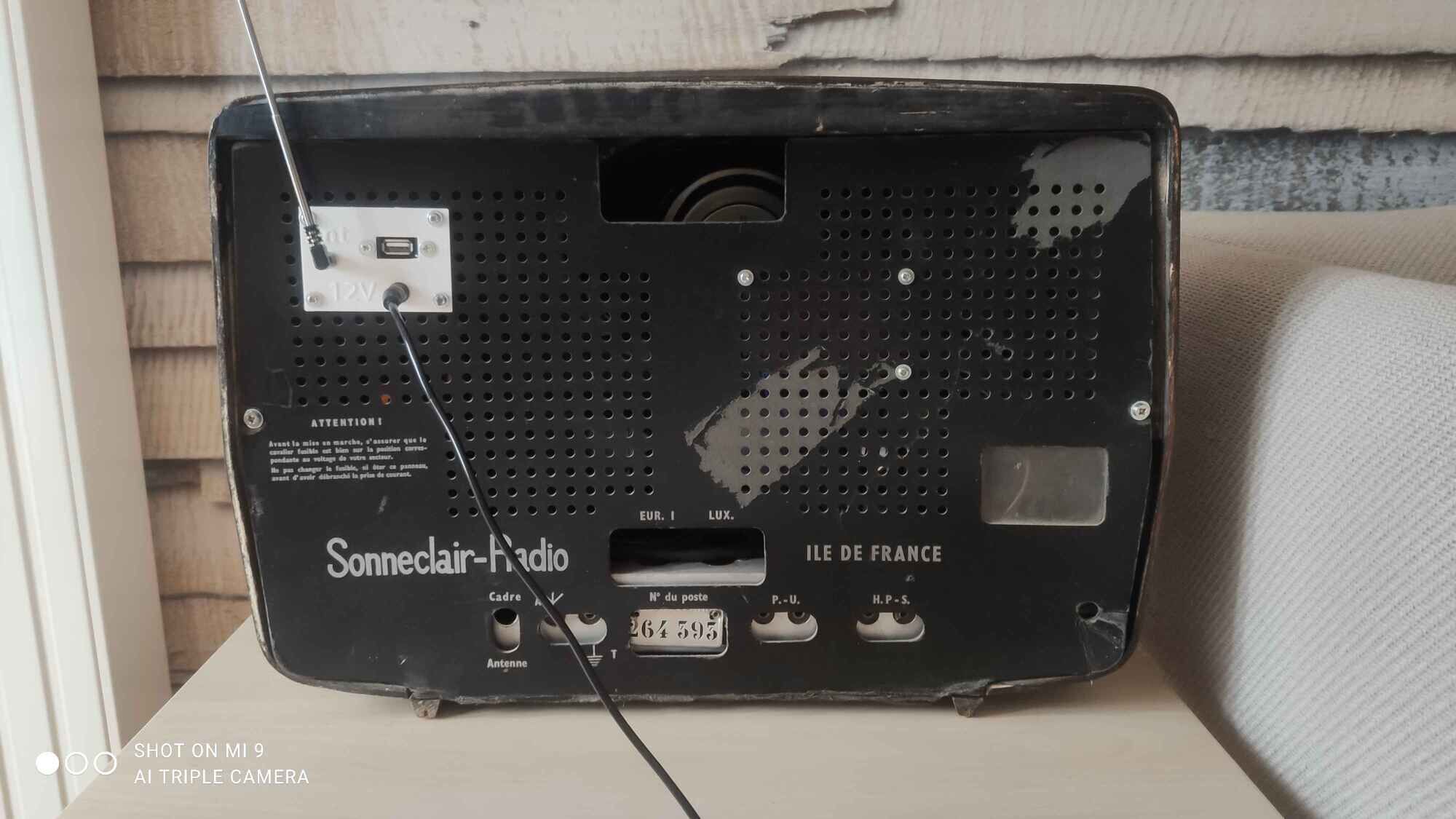 Sonneclair radio station – model "Ile de France" (1959) – Bluetooth compatible