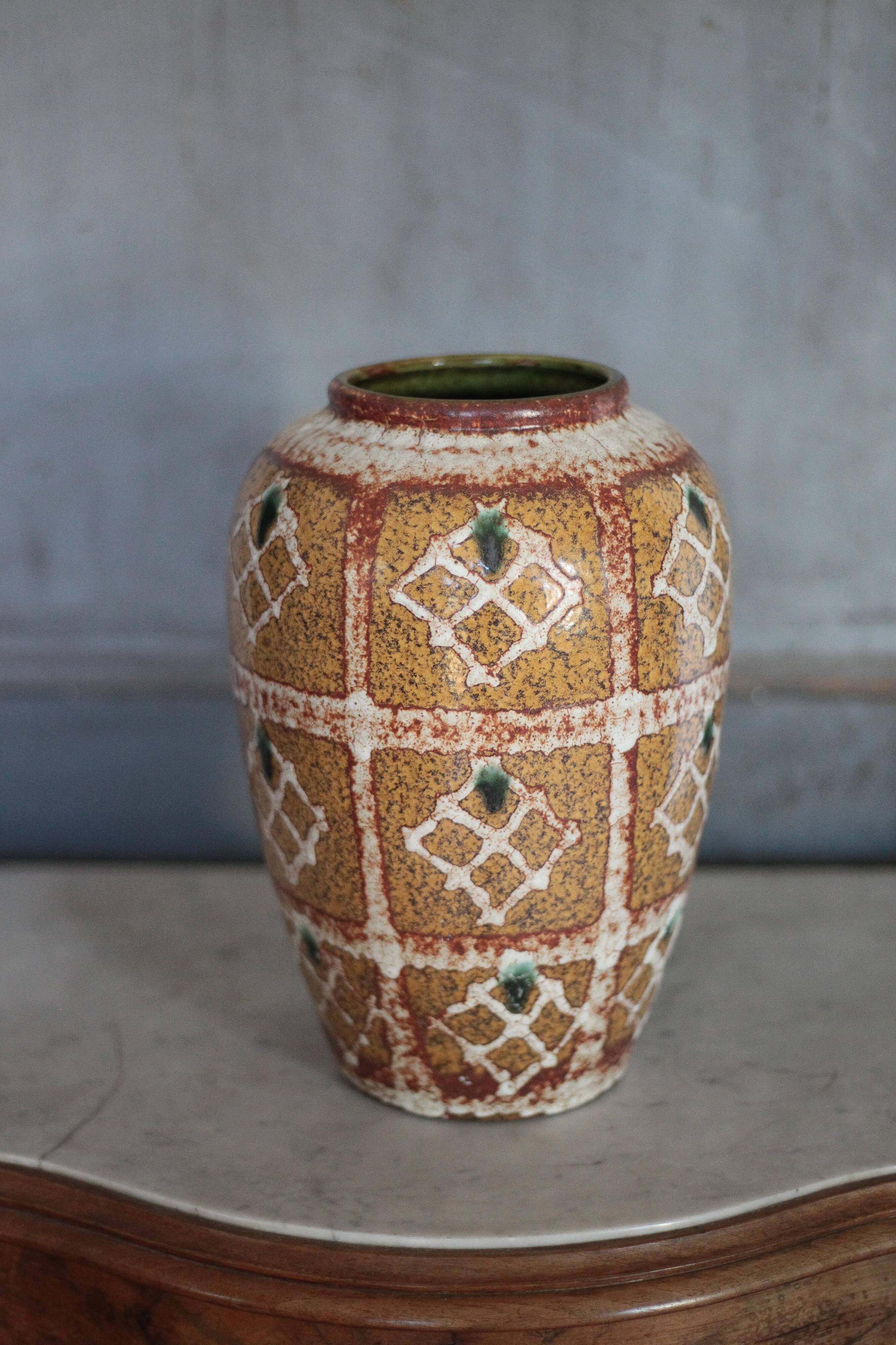 West German Jasba Keramik vase, marked 126/28, flower pot