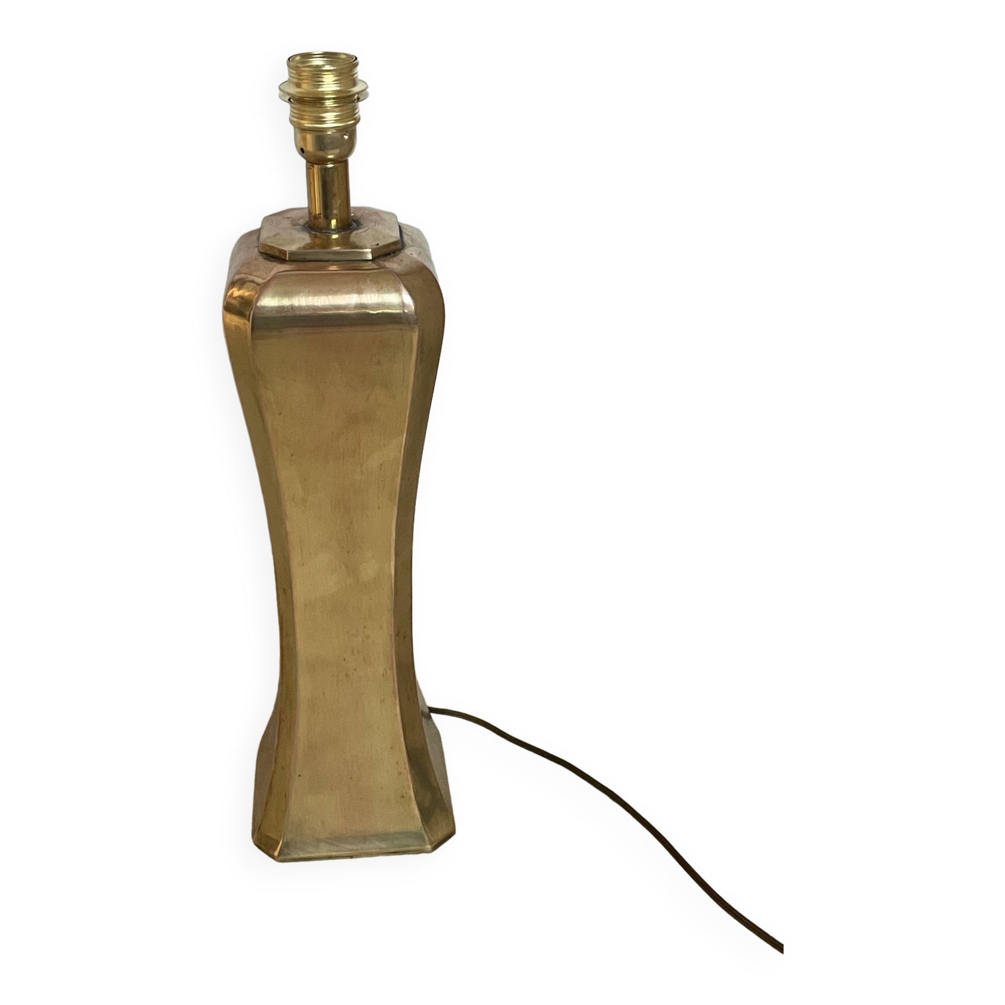Pied de lampe en laiton vintage 50cm