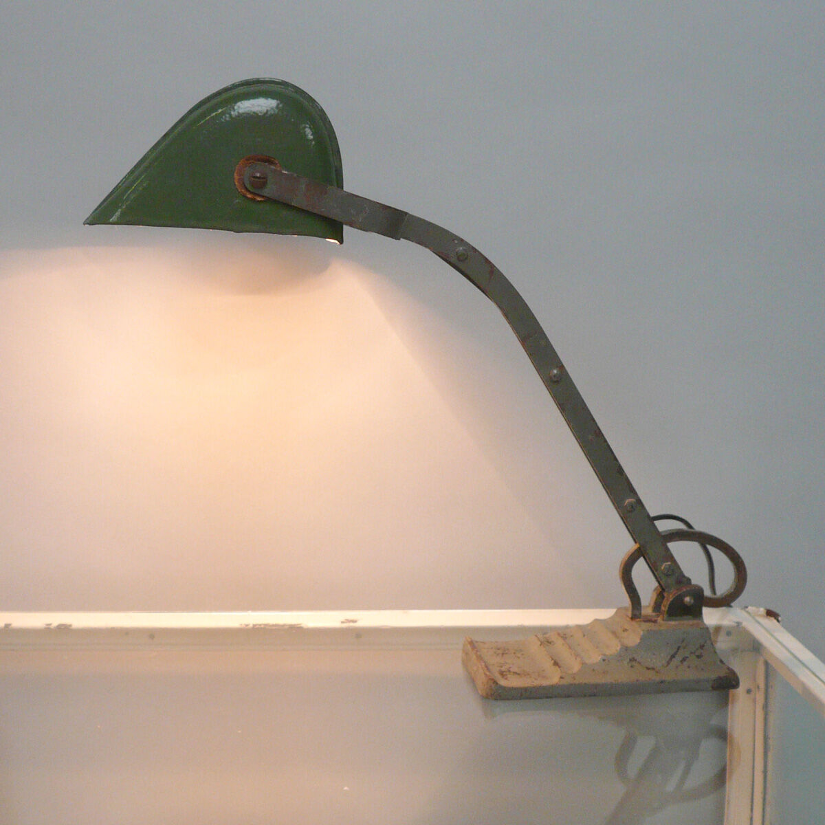 Art Deco bankers lamp, 1930 s