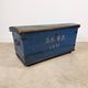 Antique Blue Painted Wooden Chest – Dated 1871
