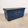 Antique Blue Painted Wooden Chest – Dated 1871