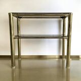 Table console vintage « dorée » / table d’appoint / étagère