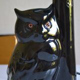 Vintage owl lamp 1980 ceramic holland