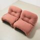 Diego Mattu Pair of Malu Lounge Chairs for 1P Italy 1970s