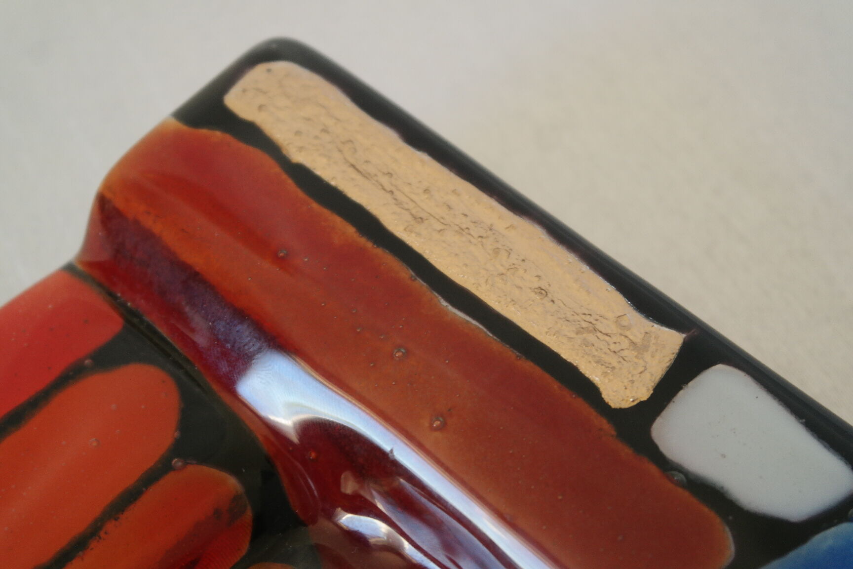 Empty murano glass pocket