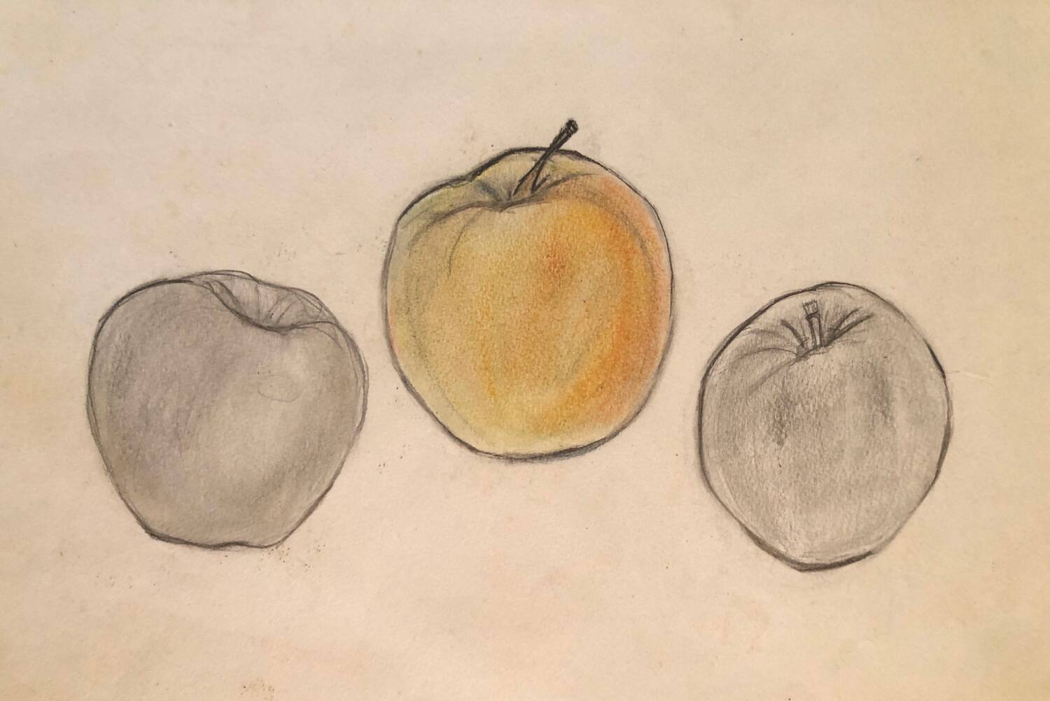 Illustration "Three apples"
