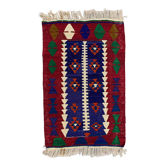 Tapis kilim turc vintage 110x70 cm laine kelim