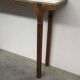 Vintage Deknudt gilt console table with beveled mirror top, Belgium, 1980s