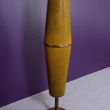 Totem floor lamp from the 60s in yellow granite methacrylate.