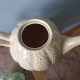 Teapot coffee maker pitcher melon in slippery water