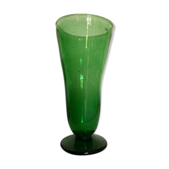 Pop Up Produit Uzès Vase de fleuriste en verre bullé 1960