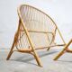Vintage rattan basket bed 190cm x 120cm