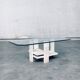 Brutalist Travertine Coffee Table by Willy Ballez, Belgium, 1970s
