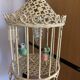 Bird cage lamp in vintage ceramics 50 years