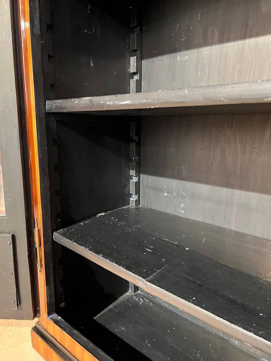 Biedermeier Bookcase, Cherry Veneer, South Germany 1820