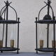 Pair of vintage black lanterns