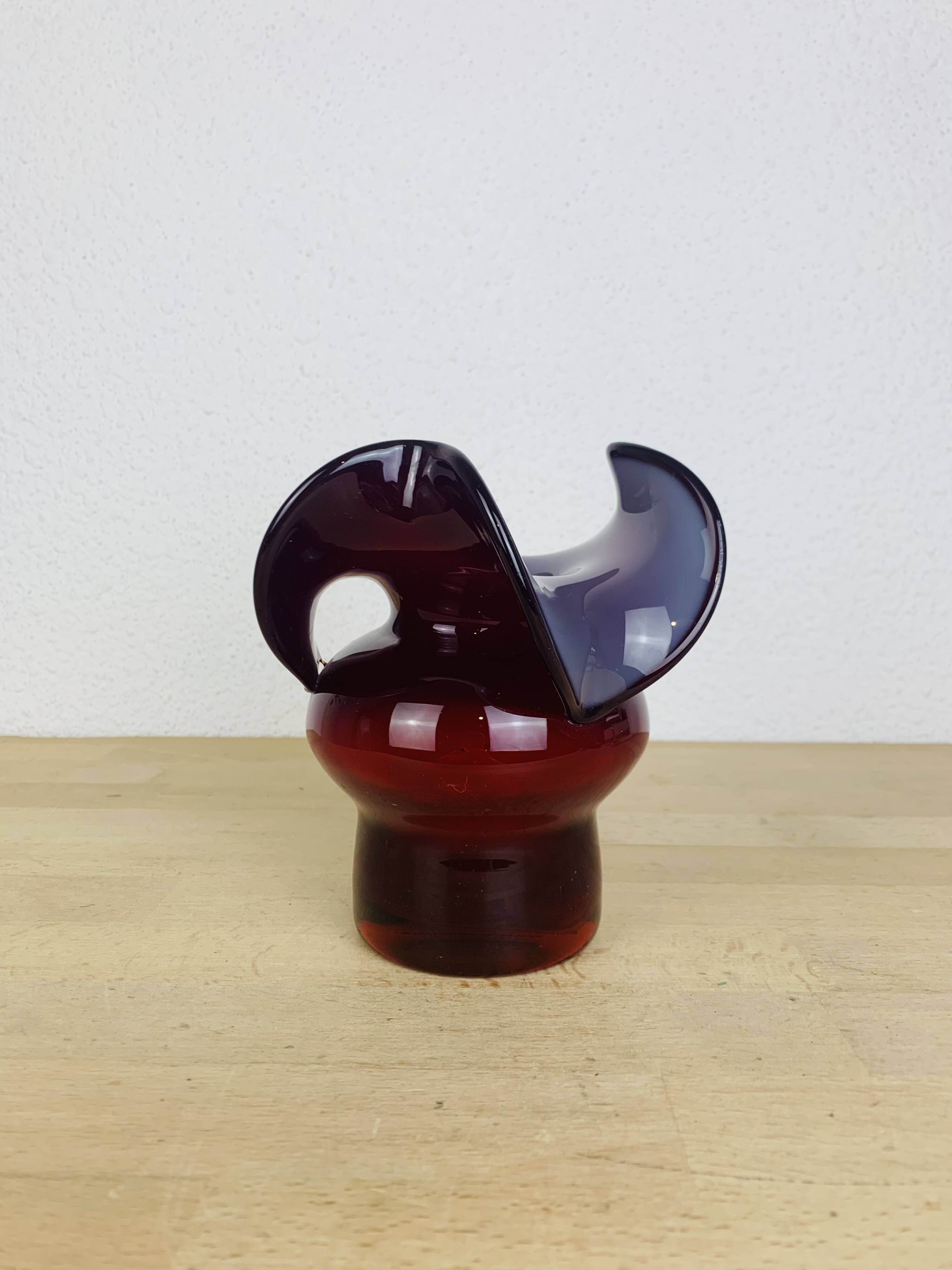 Donkey Vase by Czeslaw Zuber, blown glass, 1970