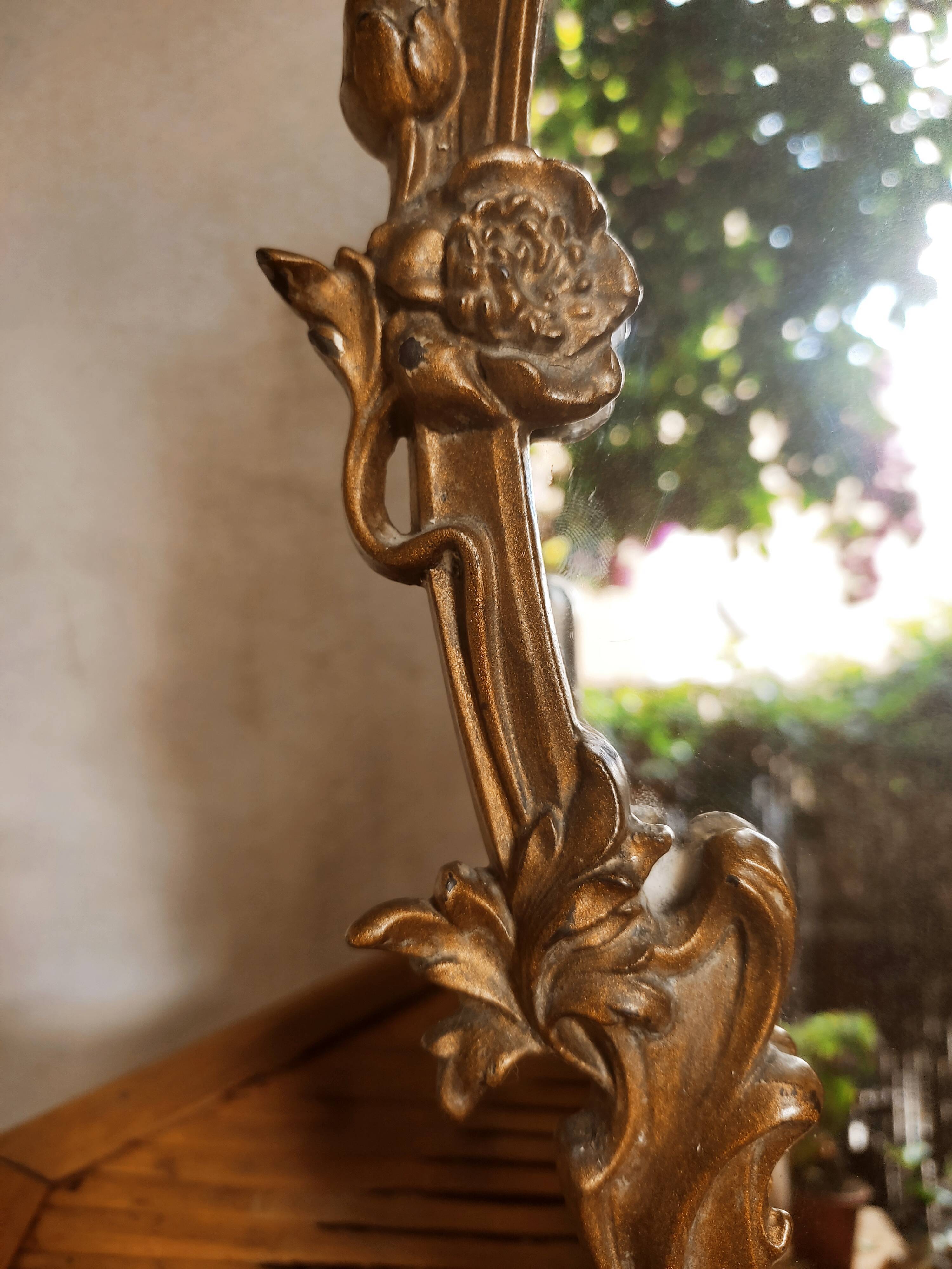 Art Nouveau table mirror