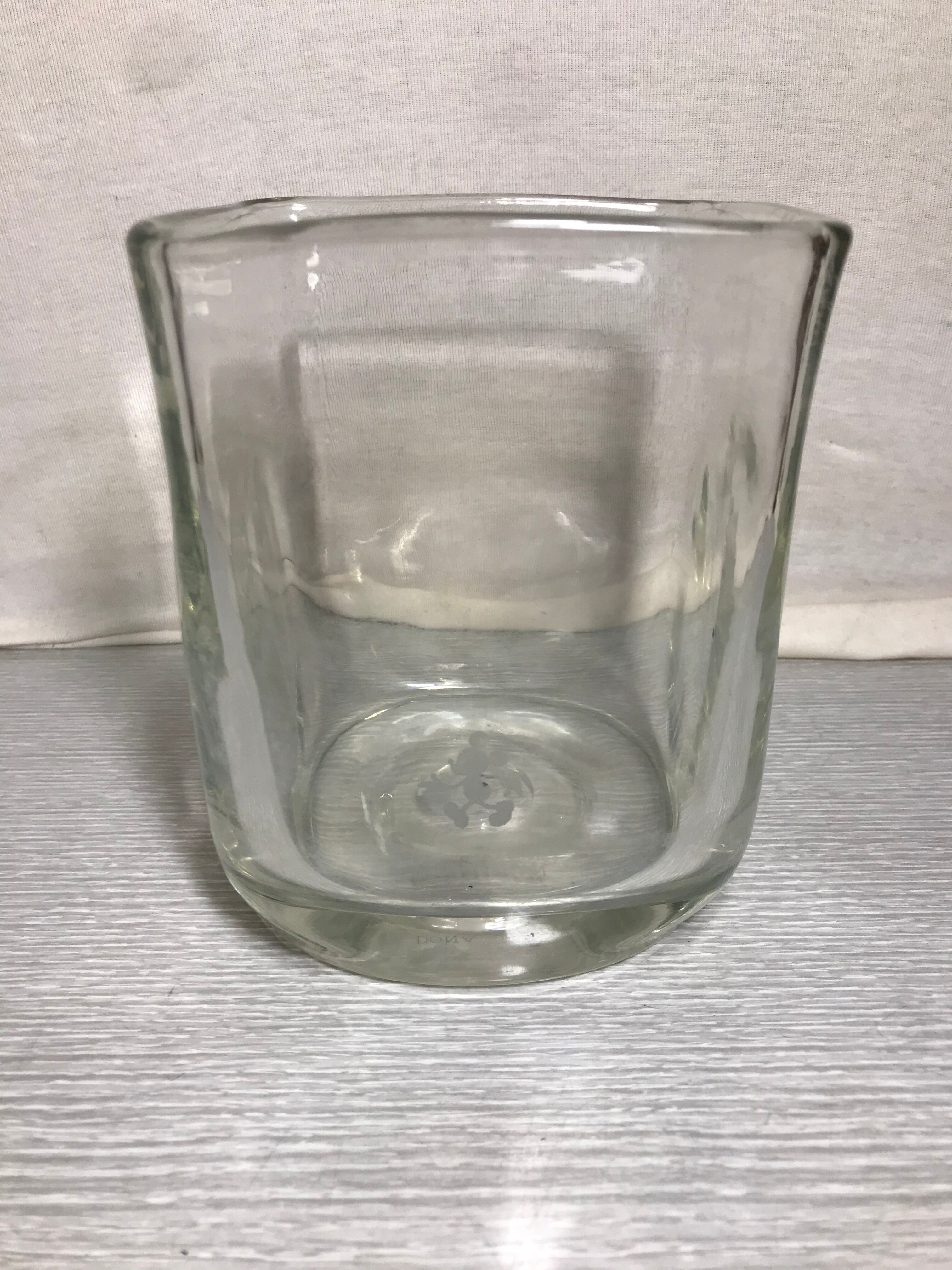 Ancient DONALDSON Disney Glass Mold Mickey Engraved Vintage