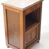 Old pink marble bedside
