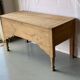 Vintage kneading trough renovated in solid raw oak wood